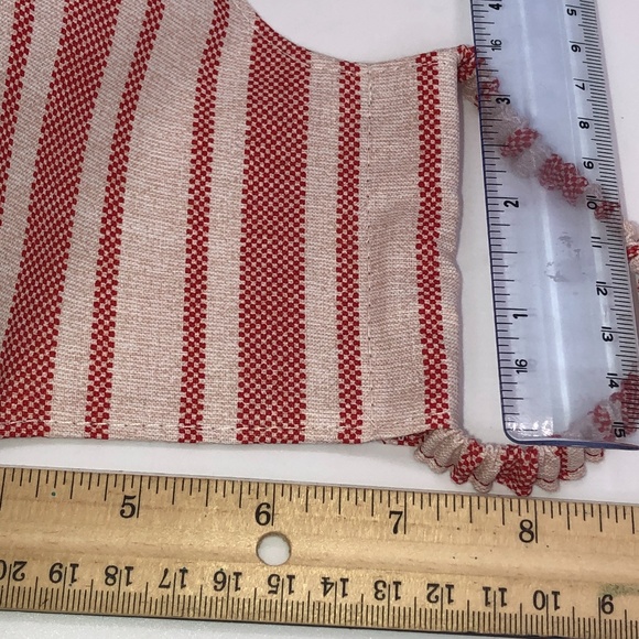 REUSABLE 100% Cotton Red Stripe Face Mask ~NEW! - Picture 13 of 13